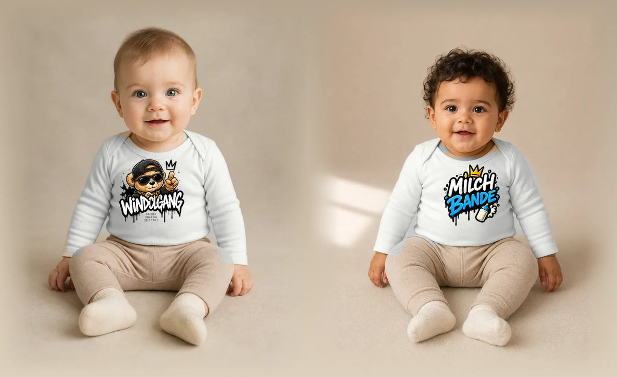 Babybodys für Jungen – Streetwear für kleine Charaktere