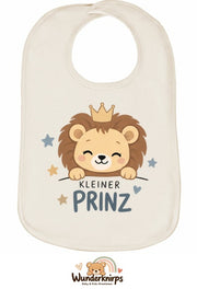 Baby-Lätzchen Olli-01 in Natur mit Motiv Kleiner Prinz – Löwe