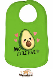 Baby-Lätzchen Olli-01 in Apfelgrün mit Motiv Avo Little Love