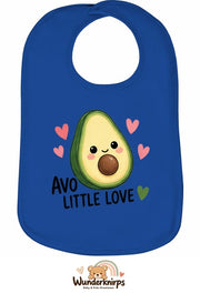 Baby-Lätzchen Olli-01 in Royalblau mit Motiv Avo Little Love