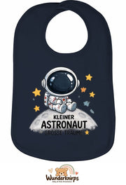 Baby-Lätzchen Olli-01 in Marineblau mit Motiv Kleiner Astronaut