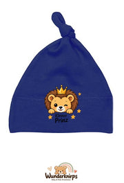 Knotenmütze Babybugz BZ15 in Marineblau mit Motiv Löwe Kleiner Prinz
