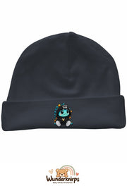 Umschlagmütze Rox-01 in Anthrazit mit Motiv Dino Little Dude