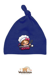 Knotenmütze Babybugz BZ15 in Marineblau mit Motiv Kleine Köchin