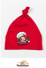 Knotenmütze Babybugz BZ15 in Rot mit Motiv Kleine Köchin