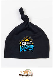 Knotenmütze Babybugz BZ15 in Schwarz mit Motiv Kleine Legende