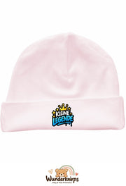 Umschlagmütze Rox-01 in Pastellrosa mit Motiv Kleine Legende