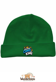 Umschlagmütze Rox-01 in Grün mit Motiv Kleiner Chaos King