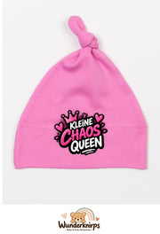Knotenmütze Babybugz BZ15 in Bubblegum-Pink mit Motiv Kleine Chaos Queen