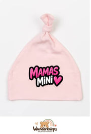 Knotenmütze Babybugz BZ15 in Pastellrosa mit Motiv Mamas Mini