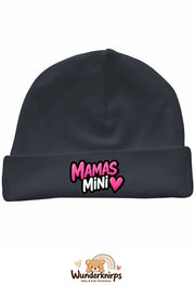 Umschlagmütze Rox-01 in Anthrazit mit Motiv Mamas Mini
