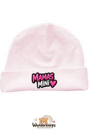 Umschlagmütze Rox-01 in Pastellrosa mit Motiv Mamas Mini