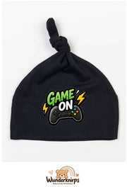 Knotenmütze Babybugz BZ15 in Schwarz mit Motiv Game On